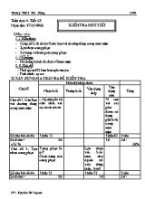 Kiểm tra một tiết môn Công nghệ 6 - Trường THCS Tân Đông